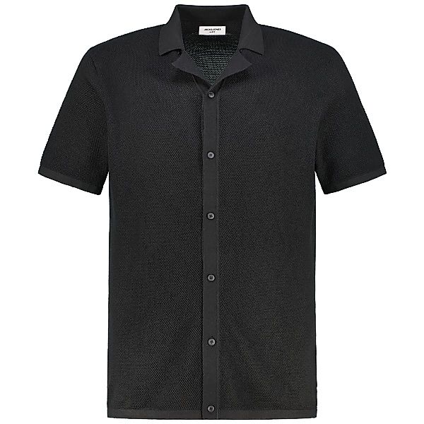Jack&Jones Strickhemd Farbe schwarz Größe: 4XL günstig online kaufen