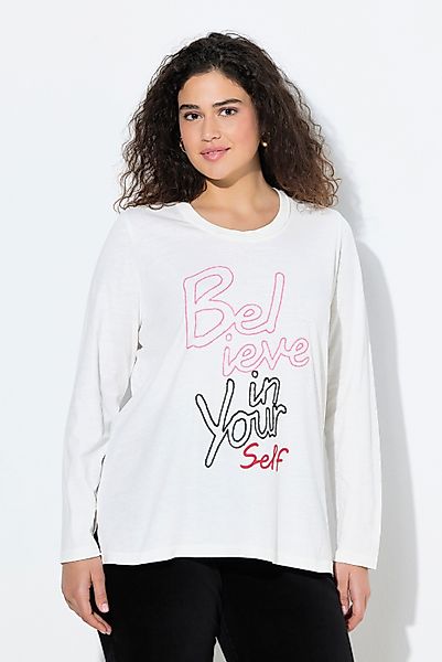 Ulla Popken T-Shirt Shirt Schriftmotiv Classic günstig online kaufen