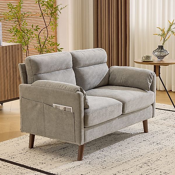 VINGLI 2-Sitzer Sofa klein, Kleine Stoffcouch günstig online kaufen