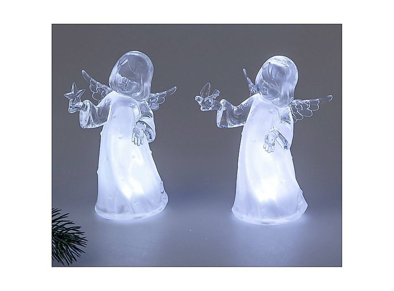 formano Dekofigur Winterzeit Acryl, Farbe: Klar, Motiv: Engel günstig online kaufen