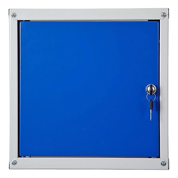 PROREGAL Schließfachwürfel Cubic HxBxT 35 x 35 x 35 cm Grau/Blau günstig online kaufen