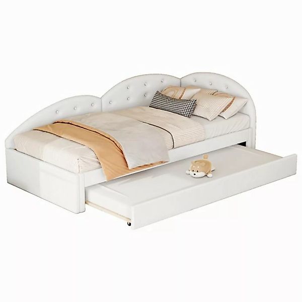 Rutaqian Schlafsofa Kinderbett Einzelbett 90×200 cm, Gästebett, mit Lattenr günstig online kaufen