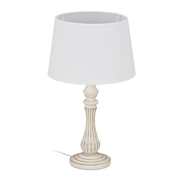 relaxdays Tischleuchte Tischlampe Landhausstil günstig online kaufen