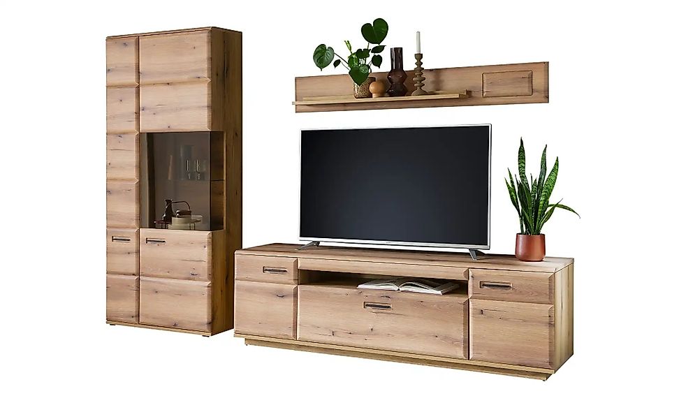 uno Wohnkombination  Nafeli ¦ holzfarben ¦ Maße (cm): B: 285 H: 206 T: 50.0 günstig online kaufen