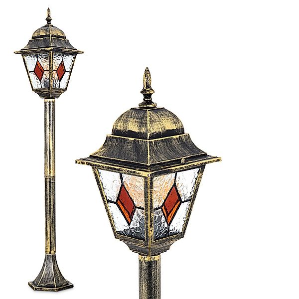 hofstein Pollerleuchte Außenwegeleuchte aus Metall/Glas in günstig online kaufen