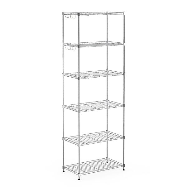 Mondeer Regal Aufbewahrungsregal, 6-Stufiges, 160cm, mit günstig online kaufen