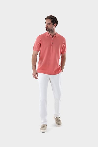 Strick Poloshirt mit Reiskorn Optik günstig online kaufen