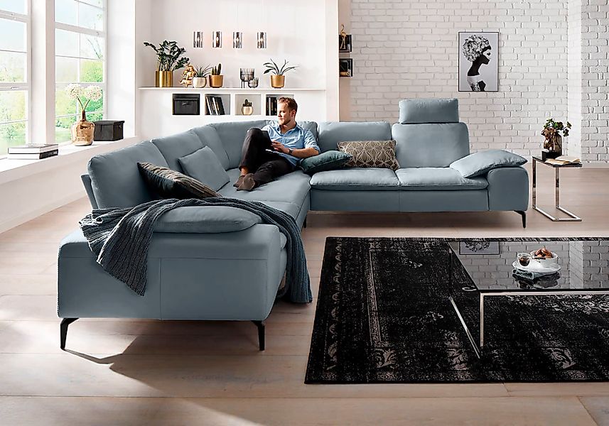 W.SCHILLIG Ecksofa "valentinoo, Designsofa, elegant und bequem, L-Form", (S günstig online kaufen