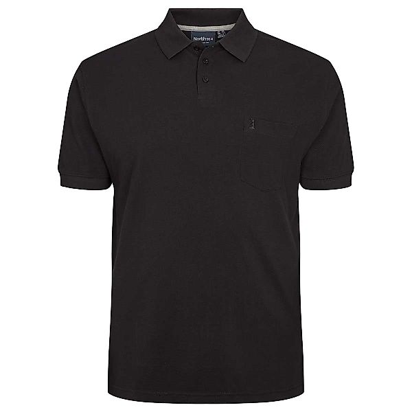 North Poloshirt aus Baumwoll-Piqué Farbe schwarz Größe: 6XL günstig online kaufen