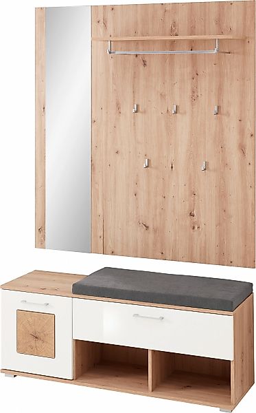 Innostyle Schuhbank "Fun Garderobe Set, 126x193x38cm (B/H/T)", (2 St.), 1 t günstig online kaufen