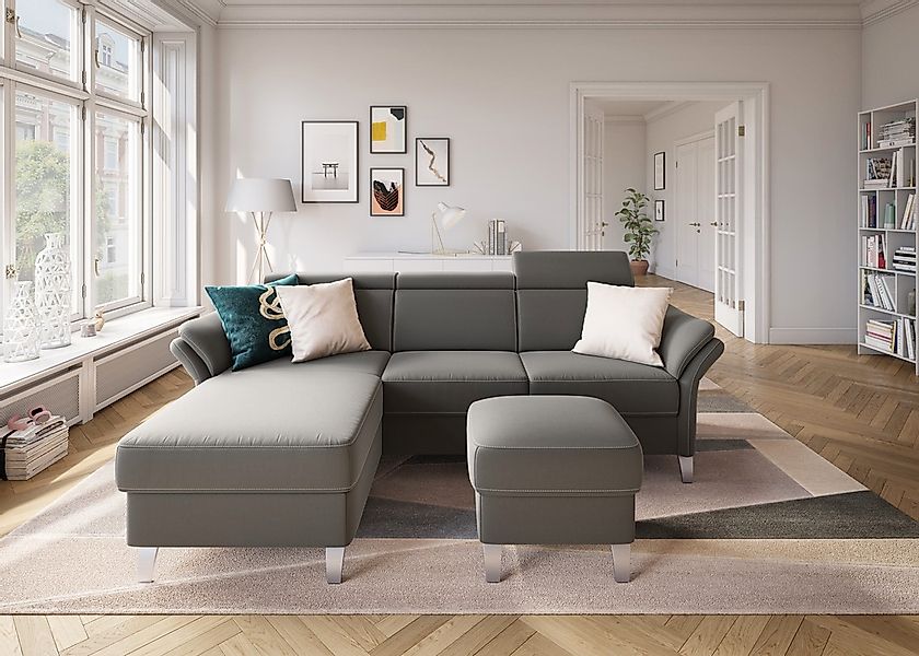 sit&more Ecksofa »Vincenzo L-Form« inklusive Kopfteilverstellung, wahlweise günstig online kaufen
