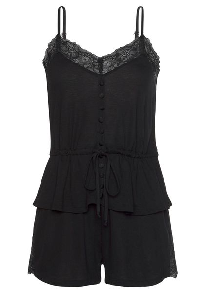 LASCANA Shorty 2 Stk. tlg., mit Spitzeneinsätzen günstig online kaufen