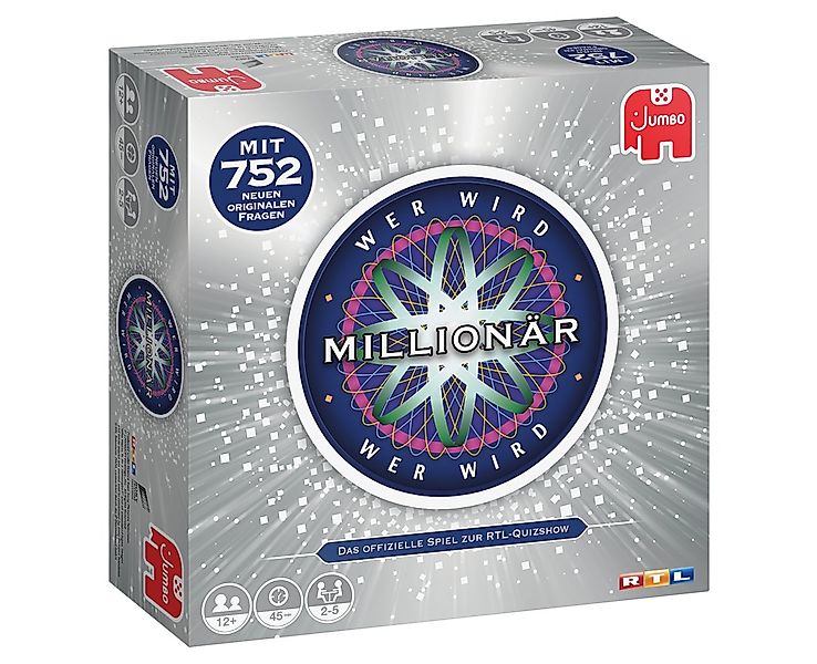 Jumbo Spiele Lernspielzeug JUMBO 19736 Wer Wird Millionär, Quizspiel günstig online kaufen