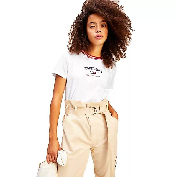 Tommy Jeans Regular Timeless Script Kurzärmeliges T-shirt L White günstig online kaufen