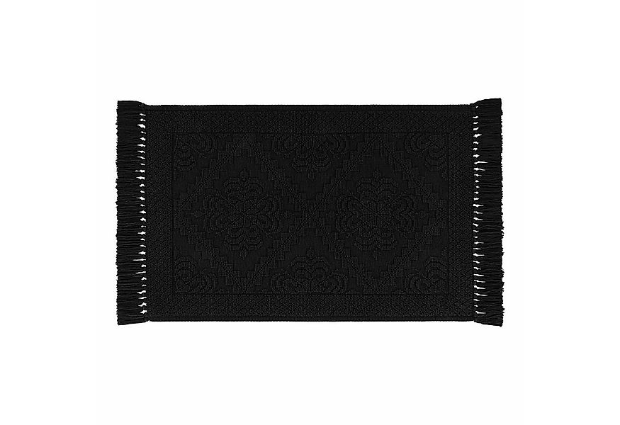 Mirabeau Badematte Badematte Mivorex schwarz, Höhe 60.0 mm, 100% Baumwolle günstig online kaufen