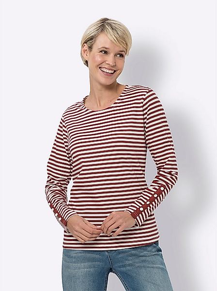 Sieh an! T-Shirt Streifenshirt Langarm günstig online kaufen