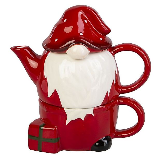 Kaemingk Weihnachtsfigur Teekanne - Weihnachtsmann - Keramik - ca. 10,8 x 1 günstig online kaufen