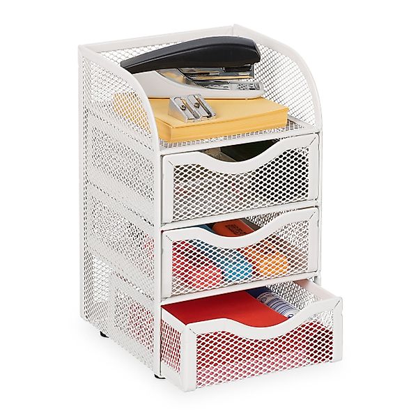 relaxdays Schubladenbox Schreibtisch Organizer mit 4 günstig online kaufen