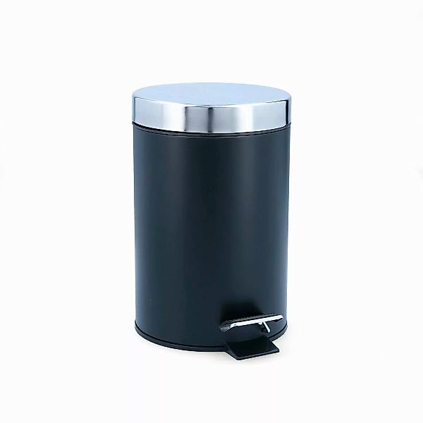 Papierkorb Mit Pedal Quid Cabinet Schwarz Metall (3l) günstig online kaufen