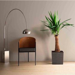 Siena Garden Pflanzgefäß Modern Biron Graphit 40x40x41,5 cm günstig online kaufen