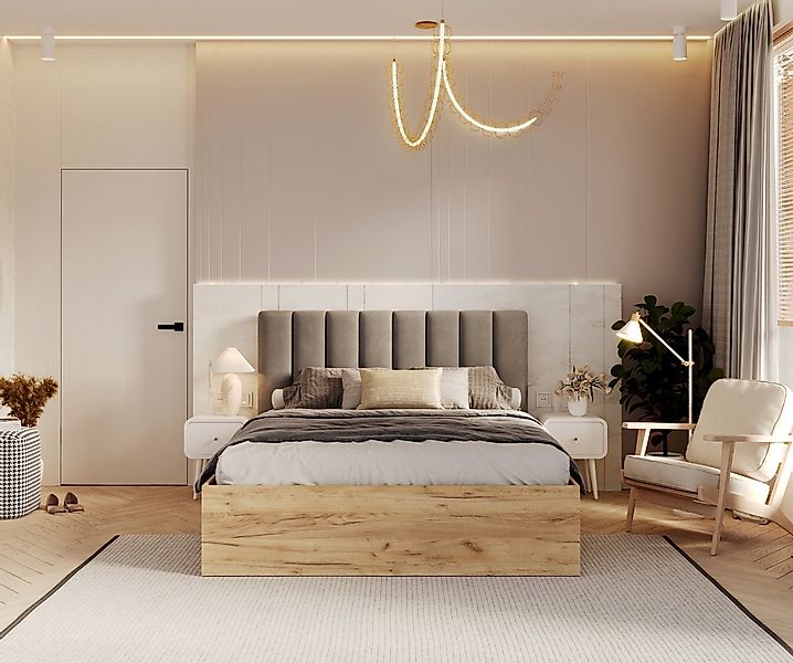 thematys Polsterbett Velours Stauraumbett Bett 90x200, 120x200, 140x200, 16 günstig online kaufen