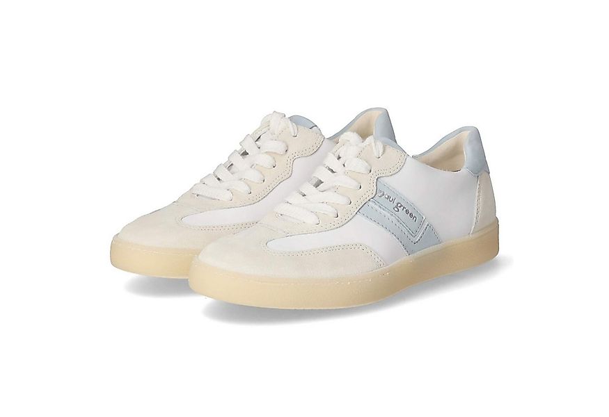 Paul Green Paul Green 5437-129 Damen Leder & Textil weiss Schnürschuh günstig online kaufen