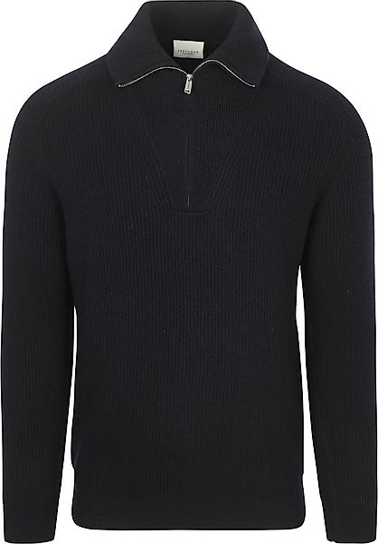 Profuomo Half Zip Pullover Wolle Navy  - Größe S günstig online kaufen
