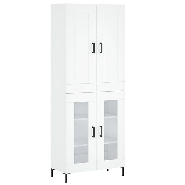 vidaXL Highboard Weiß 69,5x34x180 cm Holzwerkstoff 3199617 günstig online kaufen
