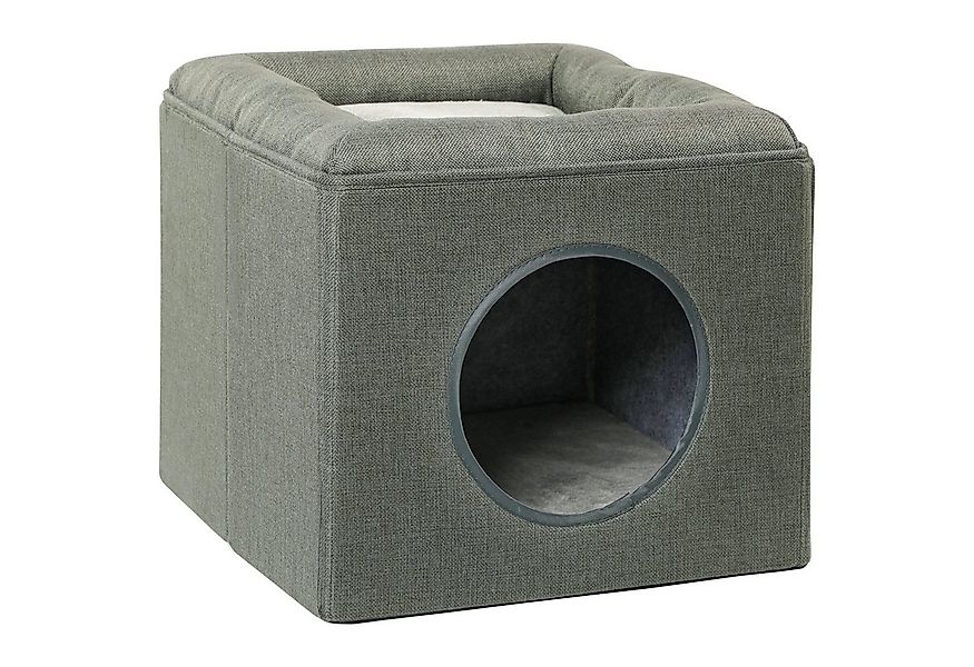 PawHut Tierbett Katzenhöhle Katzenhütte Katzenhaus mit 2 Ebenen, Katzenbett günstig online kaufen