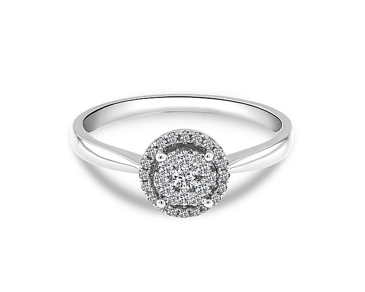 Adam & Eve Verlobungsring mit 33 Brillanten 0.21ct. 585/- Gold oder Weißgol günstig online kaufen