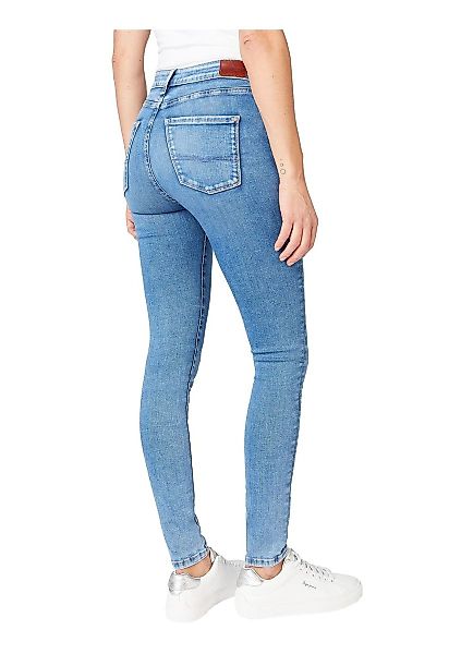 Pepe Jeans Damen Jeans REGENT - Skinny Fit - Blau - Medium Light Blue günstig online kaufen