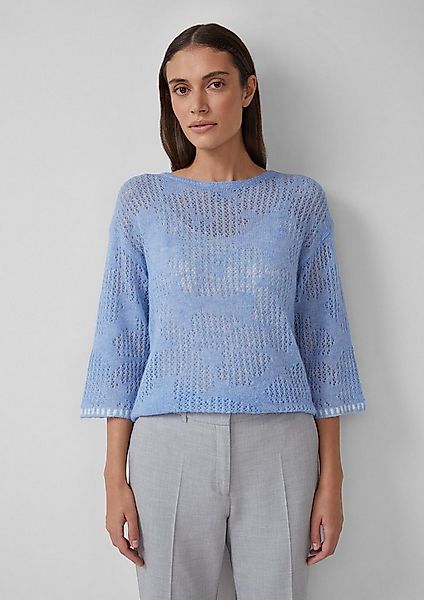 s.Oliver 3/4 Arm-Pullover Strickpullover Semitransparenter Pullover aus Alp günstig online kaufen