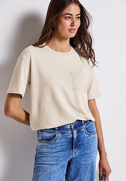 STREET ONE T-Shirt mit Brusttasche günstig online kaufen