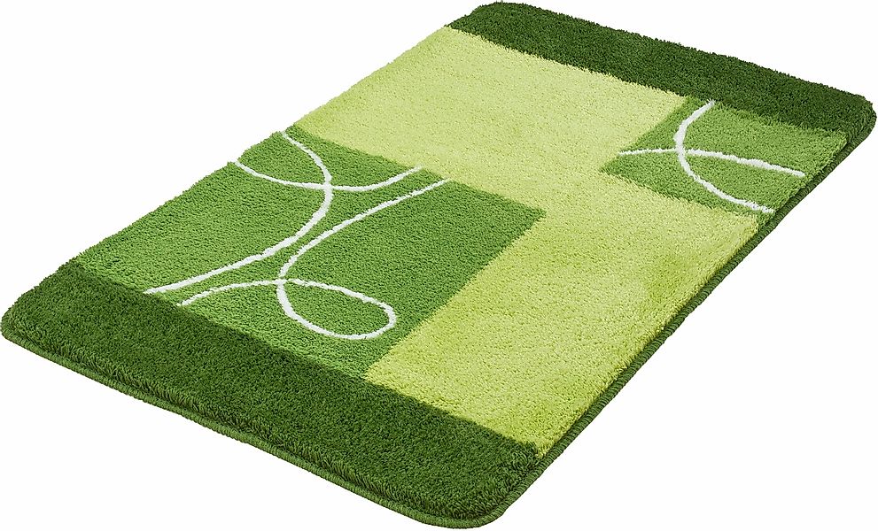 MEUSCH Badematte "Curly" Höhe 20 mm rutschhemmend beschichtet fußbodenheizu günstig online kaufen