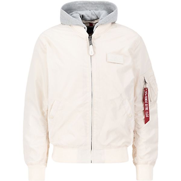 Alpha  Herren-Jacke MA-1 TT Two Tone Hood - jet stream white günstig online kaufen