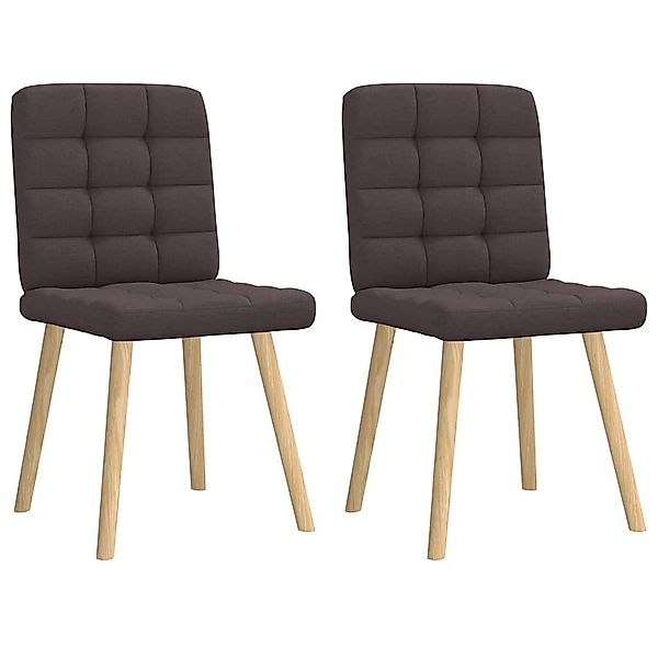 vidaXL Esszimmerstuhl Esszimmerstühle 2 Stk. Dunkelbraun günstig online kaufen