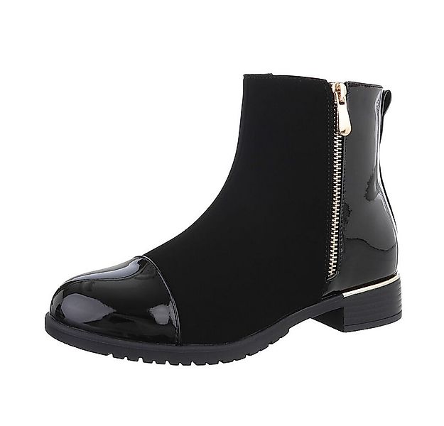 Ital-Design Damen Elegant Stiefelette (87417747) Blockabsatz Flache Stiefel günstig online kaufen