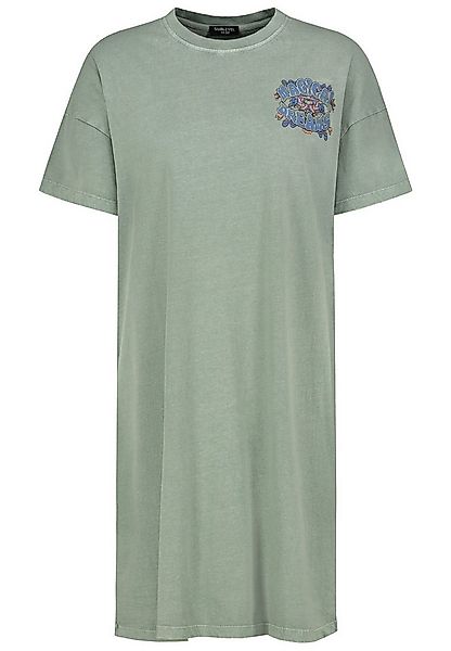 SUBLEVEL Shirtkleid Vintage-Wash mit Front- und Rückenaufdruck (lang) Vinta günstig online kaufen