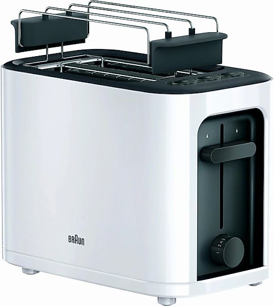 Braun Toaster »PurEase HT 3010 WH - 2 Schlitze, 7 Stufen, Auftau- Aufwärmfu günstig online kaufen