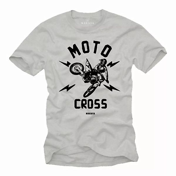 MAKAYA Print-Shirt Herren Motocross Motiv Motorrad Bekleidung Männer günstig online kaufen