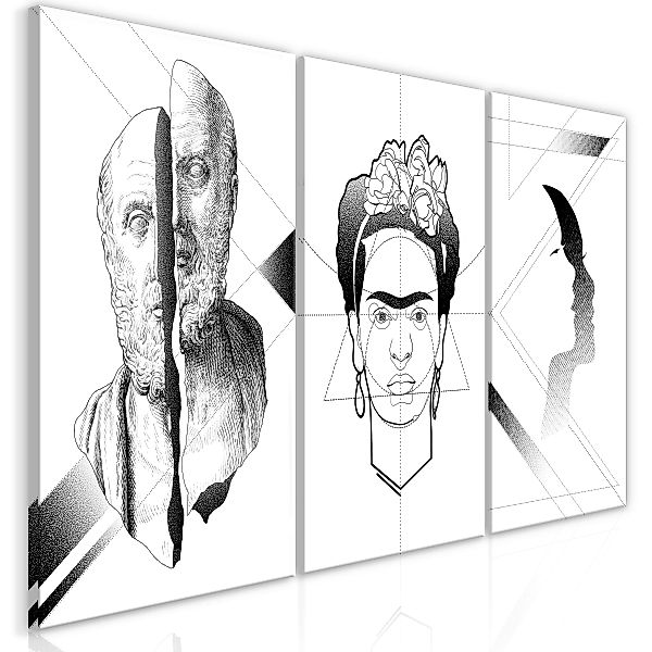 Wandbild - Facial Composition (3 Parts) günstig online kaufen