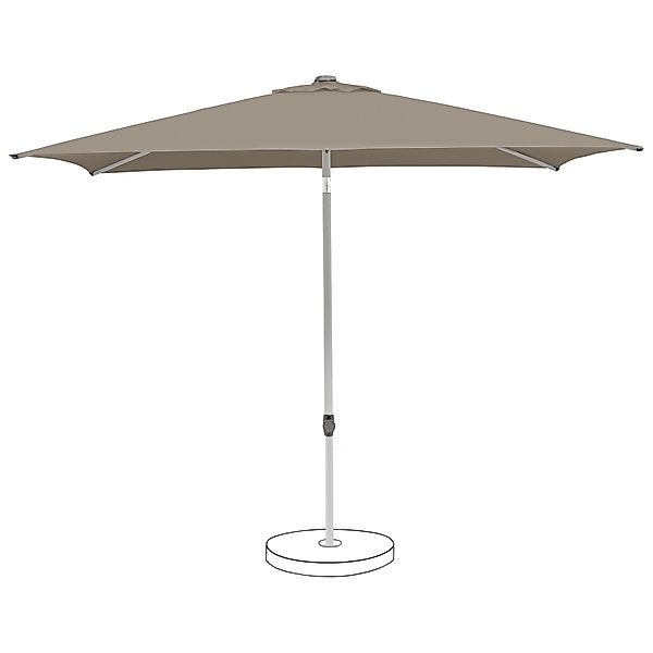Suncomfort by Glatz Marktschirm Taupe hell mit Neigungsfunktion günstig online kaufen