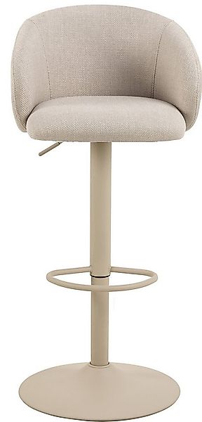 freiraum Barhocker Eleanor, Trompetenfuß mit Fußstütze, Bezug beige - 53x11 günstig online kaufen