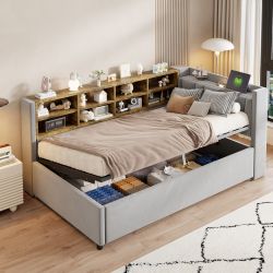 STILVORA Schlafsofa 90×200 mit Matratze&Stauraum,Daybett Tagesbett günstig online kaufen