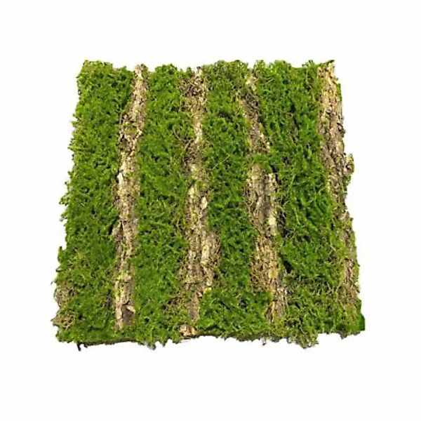 HTI-Living Moosmatte Furche 50 x 50 cm Kunstpflanze Flora grün günstig online kaufen