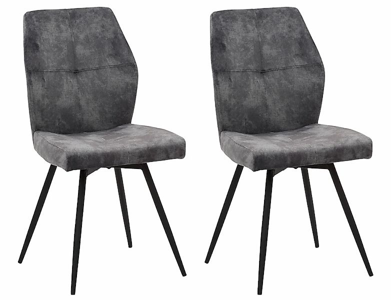 HELA Esszimmerstuhl "JANINA", (Set), 2 St., Microfaser VINTAGE, 360 drehbar günstig online kaufen
