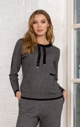 Passioni Strickpullover mit Glitzer-Zuglaschen günstig online kaufen