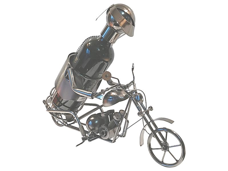 eXODA Weinflaschenhalter Motorrad aus Metall, (1x günstig online kaufen