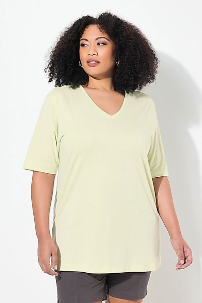 Ulla Popken T-Shirt T-Shirt V-Ausschnitt Relaxed günstig online kaufen