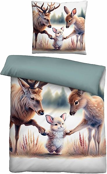 Biberna Wendebettwäsche "0346609" 2 Stk. wohlig warm + weich, pflegeleicht, günstig online kaufen